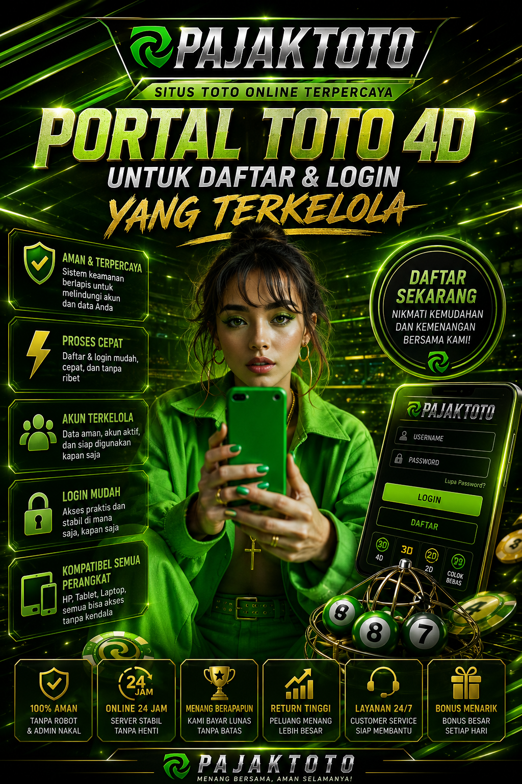 PAJAKTOTO - Portal Toto 4D untuk Daftar dan Login yang Terkelola